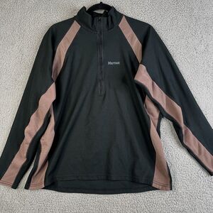 Marmot Jacket Womens L Pullover 1/2 Zip Windstopper N25 Sweater Cycling Hiking